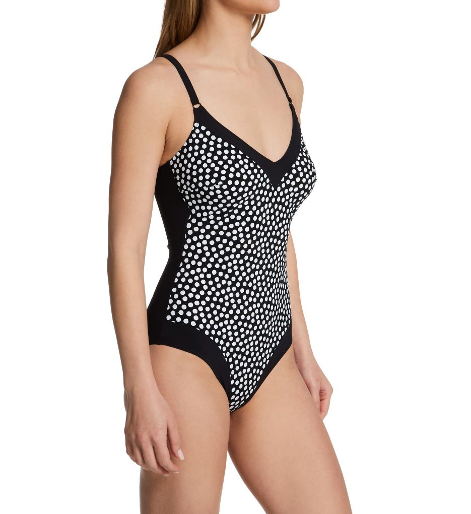 Anita Summer Dot Mabela One Piece Swimsuit Black-White 40E  - Image 1