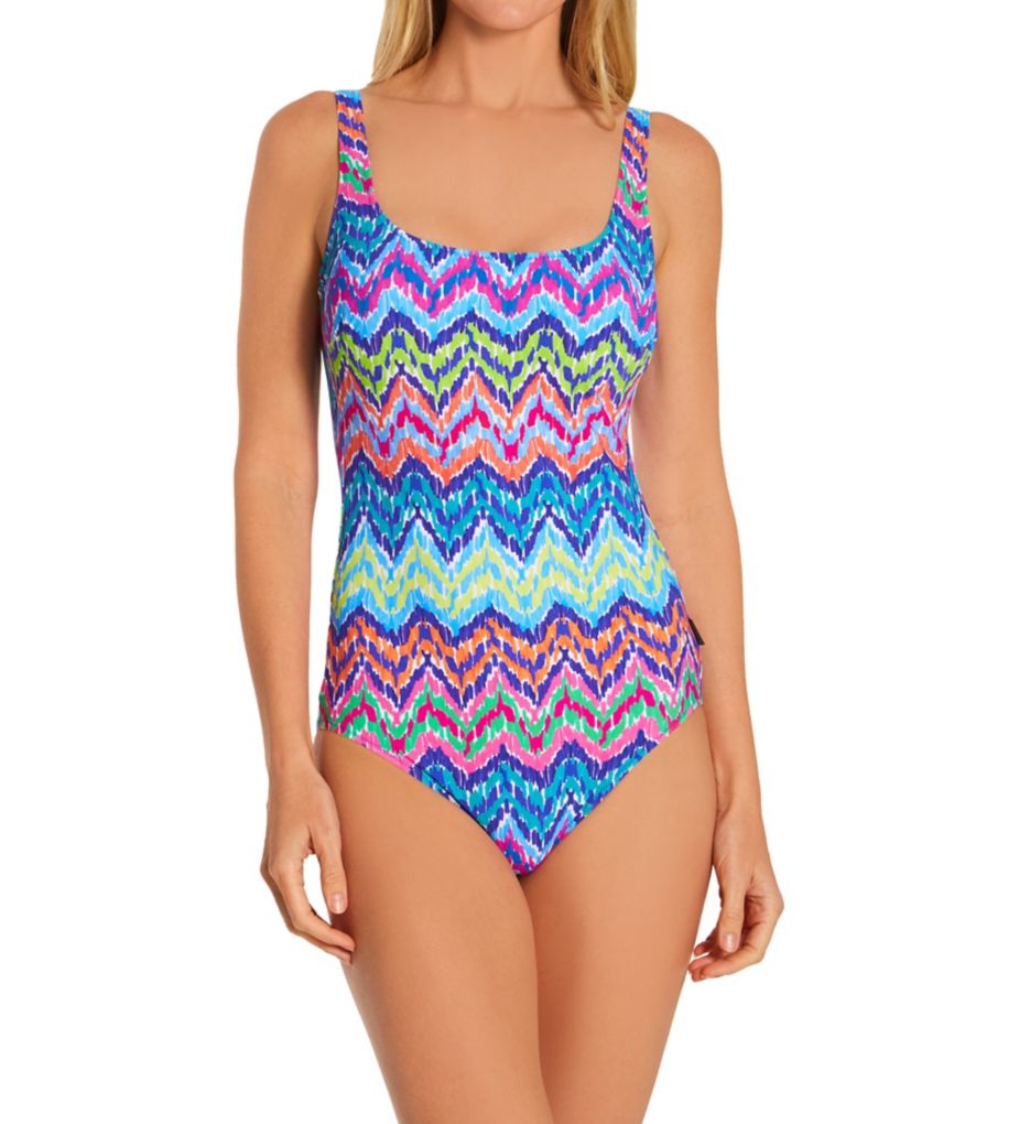 Summer Sun Marle Underwire One Piece Swimsuit-fs