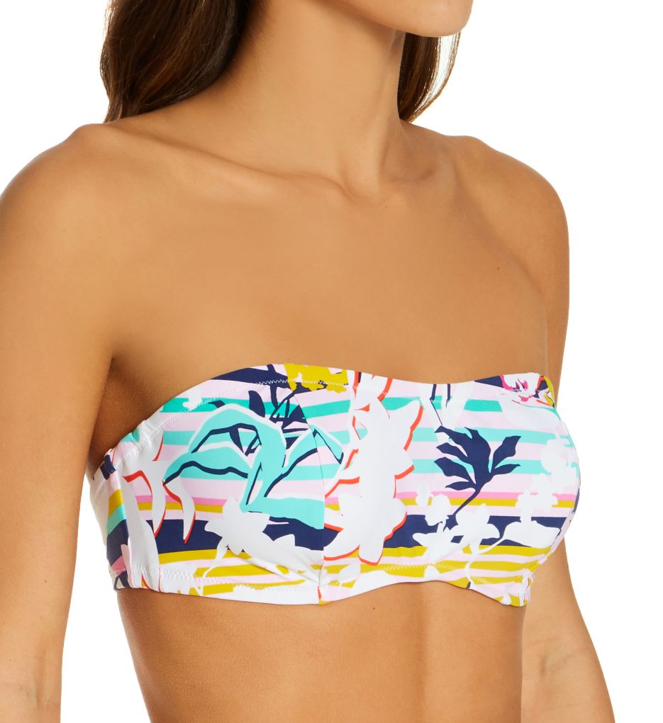 Miami Stripes Bella Convertible Underwire Swim Top-acs