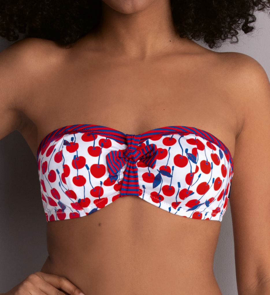 Shop Aria Bikini Top Dots Cherry