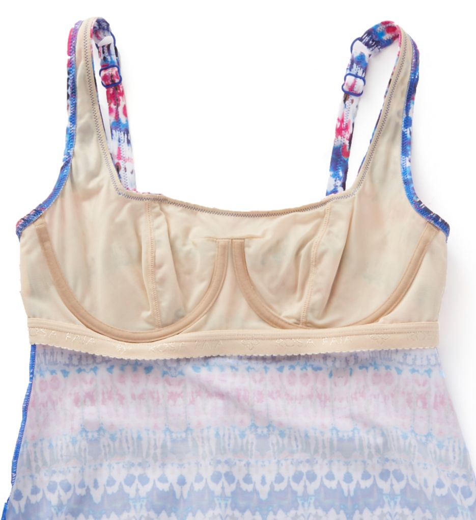 Indigo Dye Jenny Underwire Tankini Swim Top-cs4