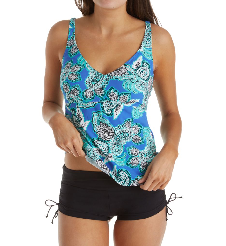 Deep Sea Noemi Underwire Tankini Swim Top-cs2