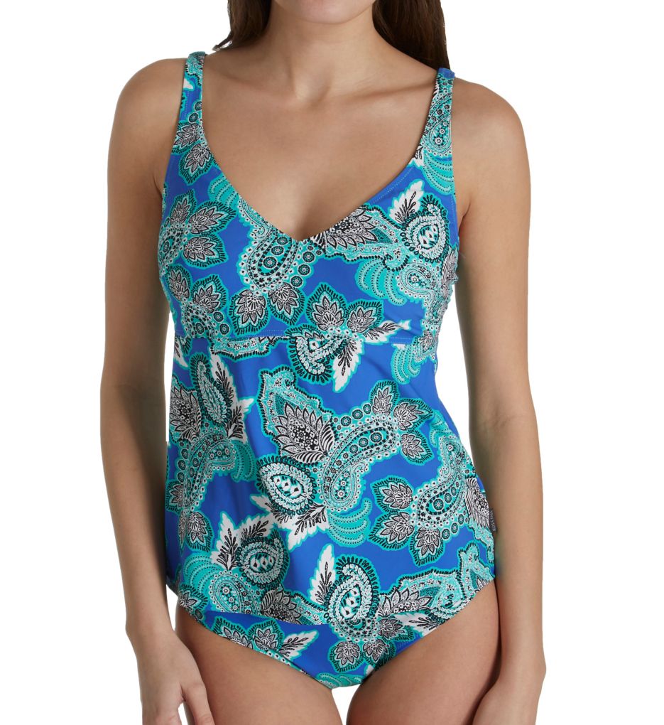 Deep Sea Noemi Underwire Tankini Swim Top-cs4