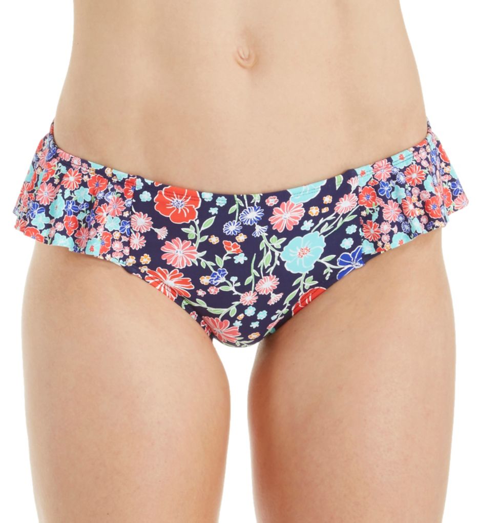 Lazy Daisy Side Flounce Bikini Swim Bottom-fs