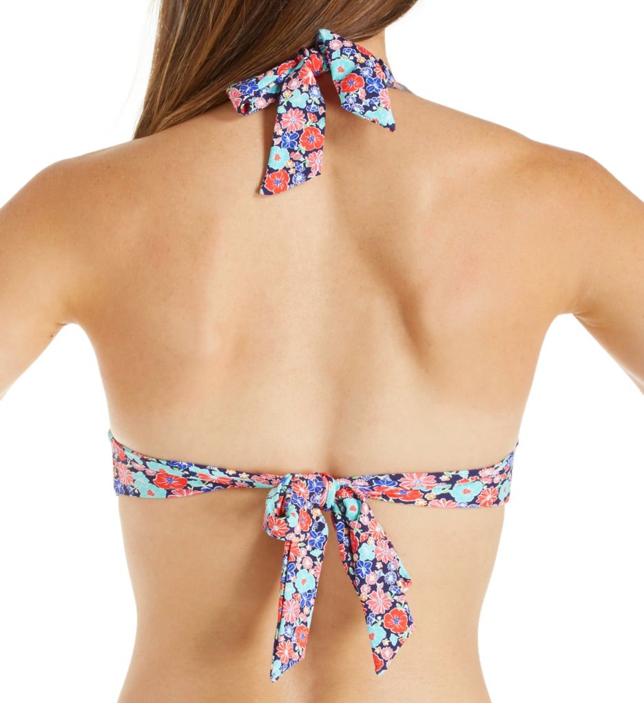 Lazy Daisy Marilyn Flounce Halter Swim Top-bs