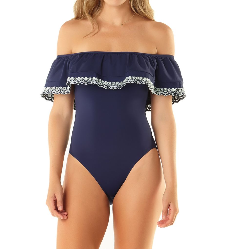 Studio Apple Of My Eyelet One Piece Swimsuit-acs