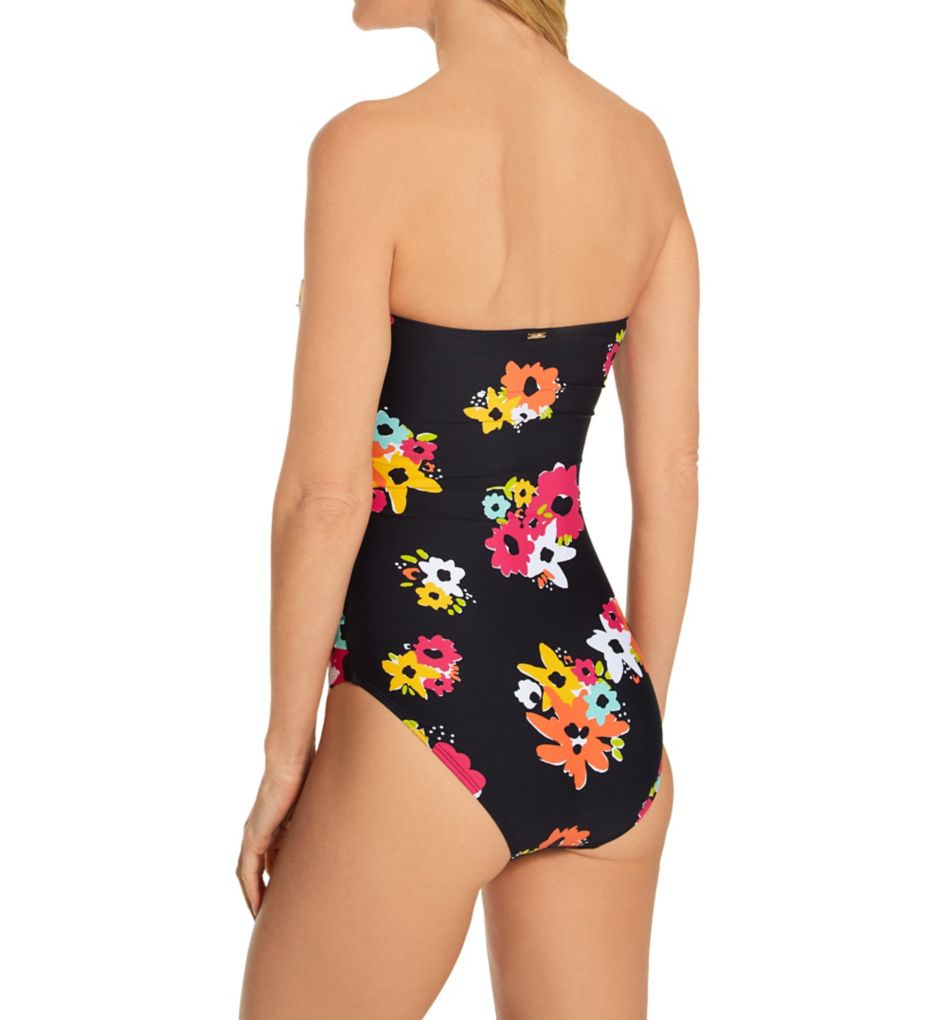 Island Bloom Twist Bandeau One Piece Swimsuit-bs