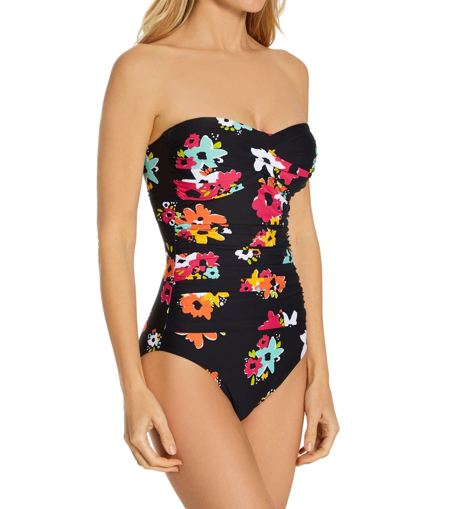 Island Bloom Twist Bandeau One Piece Swimsuit