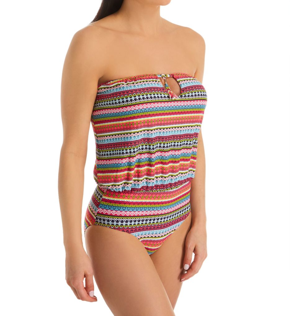 Jet Set Stripe Tunnel Blouson One Piece Swimsuit