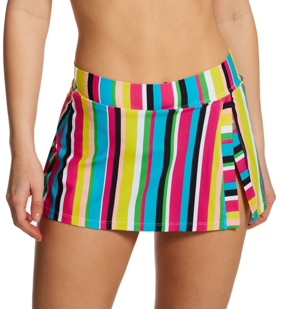 Striped 2024 swim skirt