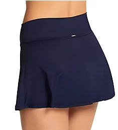 Live In Color Soft Wide Band Rock Swim Skirt New Navy S