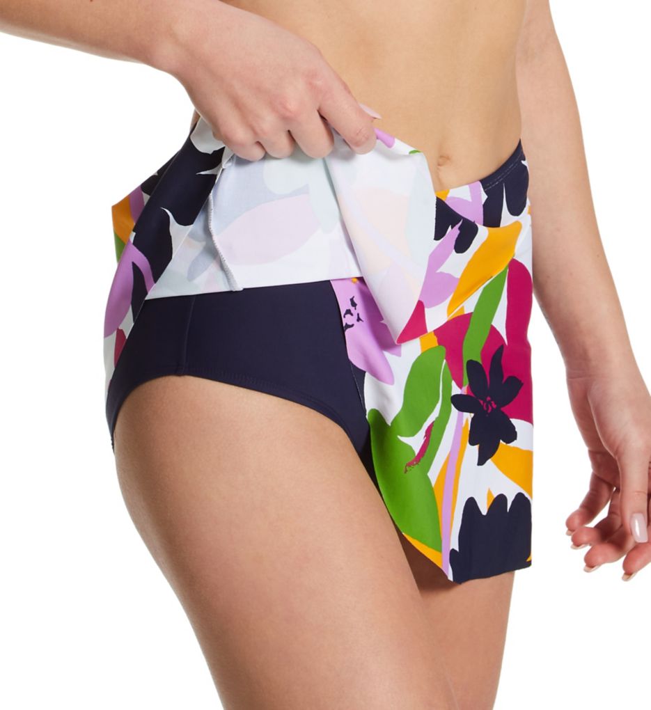 Lush Garden Tulip Drape Skirted Swim Bottom-cs1