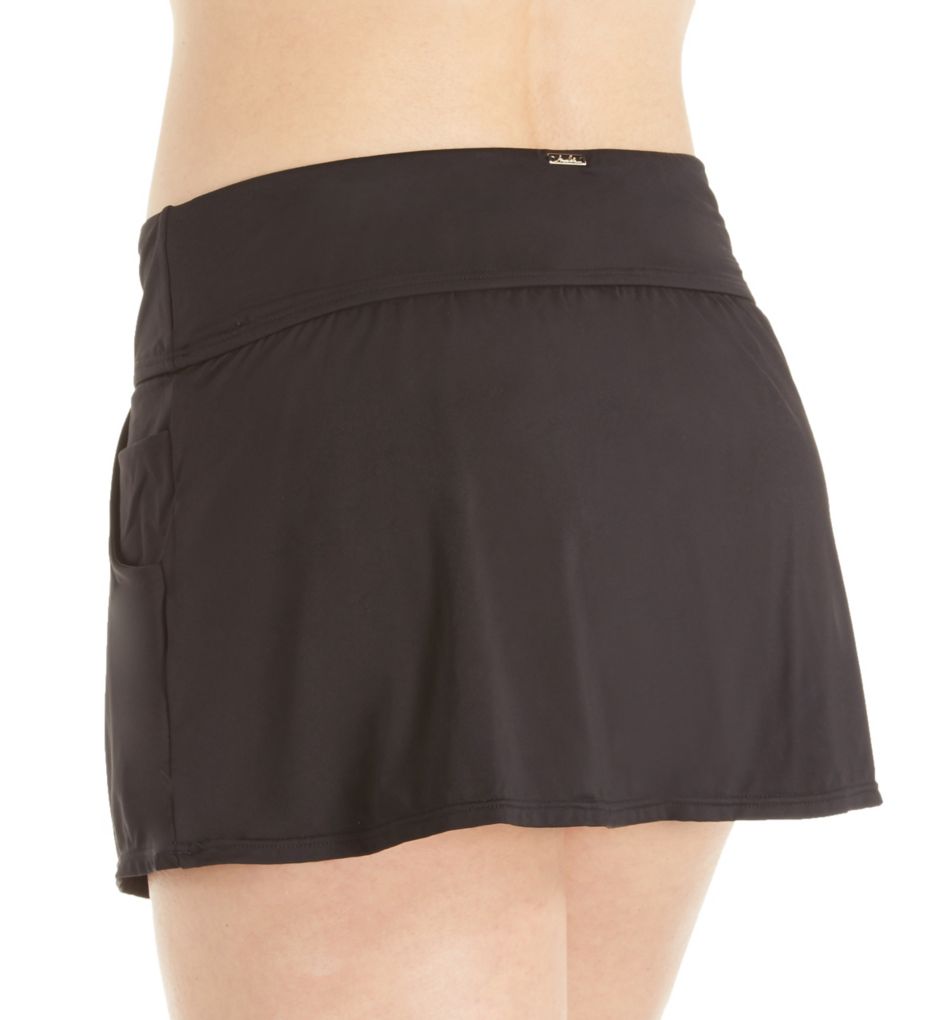 Live In Color Pocketed Skirted Brief Swim Bottom-bs