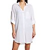 Anne Cole Live In Color Boyfriend Button Down Shirt Cover Up