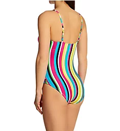 Lawn Chair Shirred Maillot One Piece Swimsuit