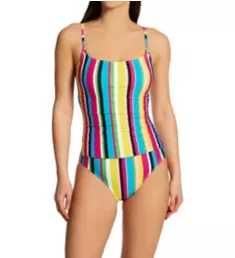 Lawn Chair Shirred Maillot One Piece Swimsuit