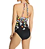 Anne Cole Flower Field Print Key Hole High Neck Swimsuit MO06469 - Image 2