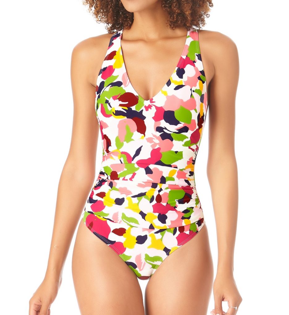 Sexy Plunge Neck Layered Cutout Moderate Monokini One Piece