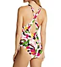 Anne Cole Camo Petal V-Neck Shirred One Piece Swimsuit MO09163 - Image 2