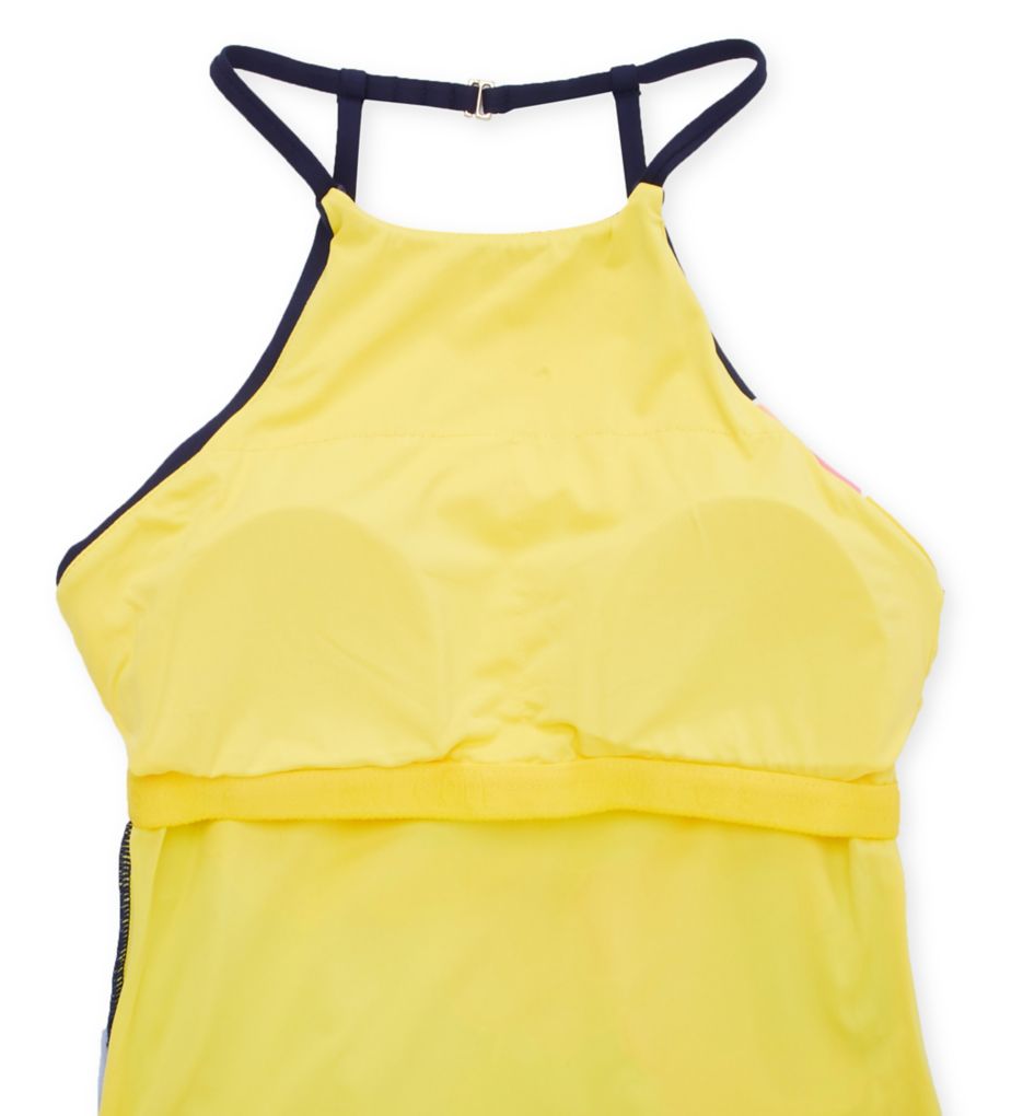 Petal Party High Neck Tankini Swim Top-cs5