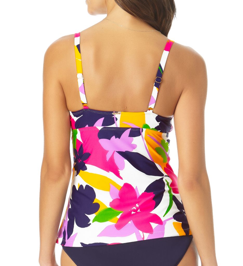 Lush Garden Underwire Surplice Tankini Swim Top-bs