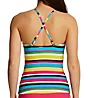 Anne Cole Lawn Chair Tab Front High Neck Tankini Swim Top MT29584 - Image 2