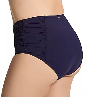 Plus Size Live In Color High Waist Swim Bottom New Navy 16W