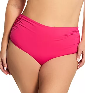 Plus Size Live In Color Convertible Swim Bottom Hot Pink 16W