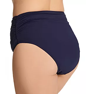 Plus Size Live In Color Convertible Swim Bottom New Navy 18W