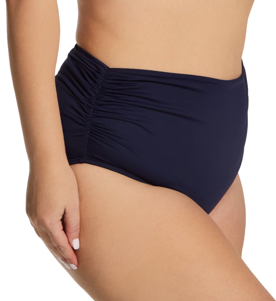 Plus Size Live In Color Convertible Swim Bottom-fs