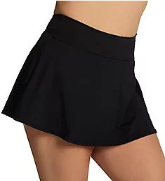 Plus Size Live In Color Rock Skirt Swim Bottom Black 16W