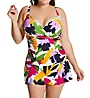 Anne Cole Plus Size Lush Garden Tulip Drape Swim Skirt PB41680 - Image 4
