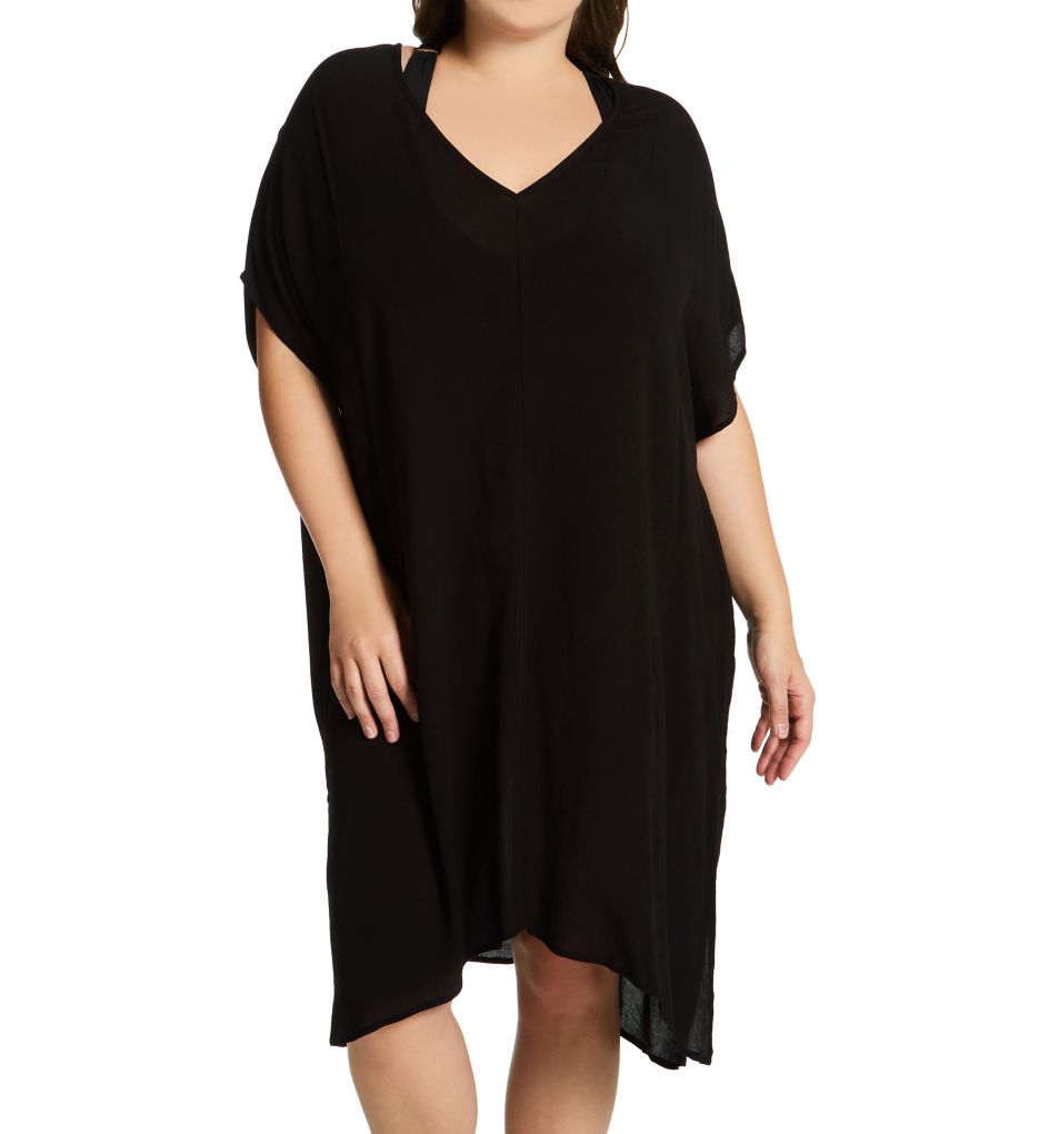 Plus Size Live In Color Easy Tunic Cover Up-fs