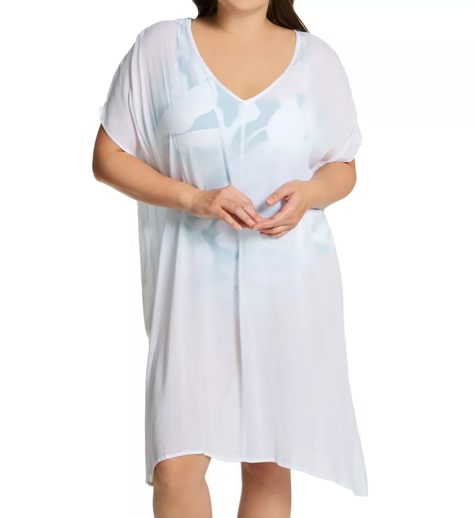 Anne Cole Plus Size Live In Color Easy Tunic Cover Up PC54101 - Image 1