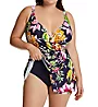 Anne Cole Plus Size Tropical Bloom Surplice Swim Dress PD61061 - Image 3