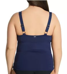 Plus Size Live In Color Twist OTS Tankini Swim Top