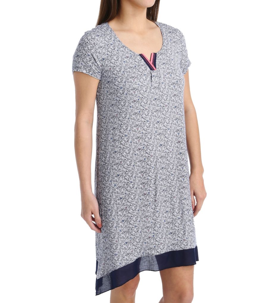 Escape Short Sleeve Chemise with Soft Bra-acs