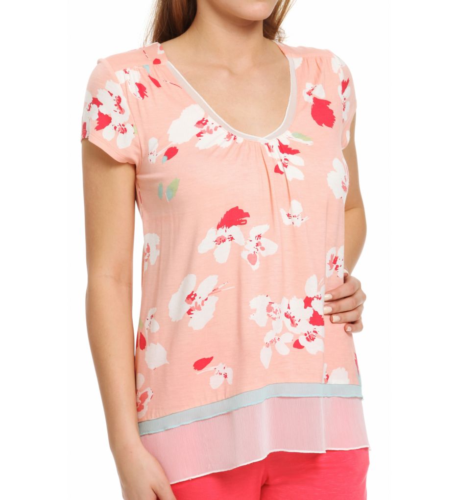 Coral Short Sleeve Top