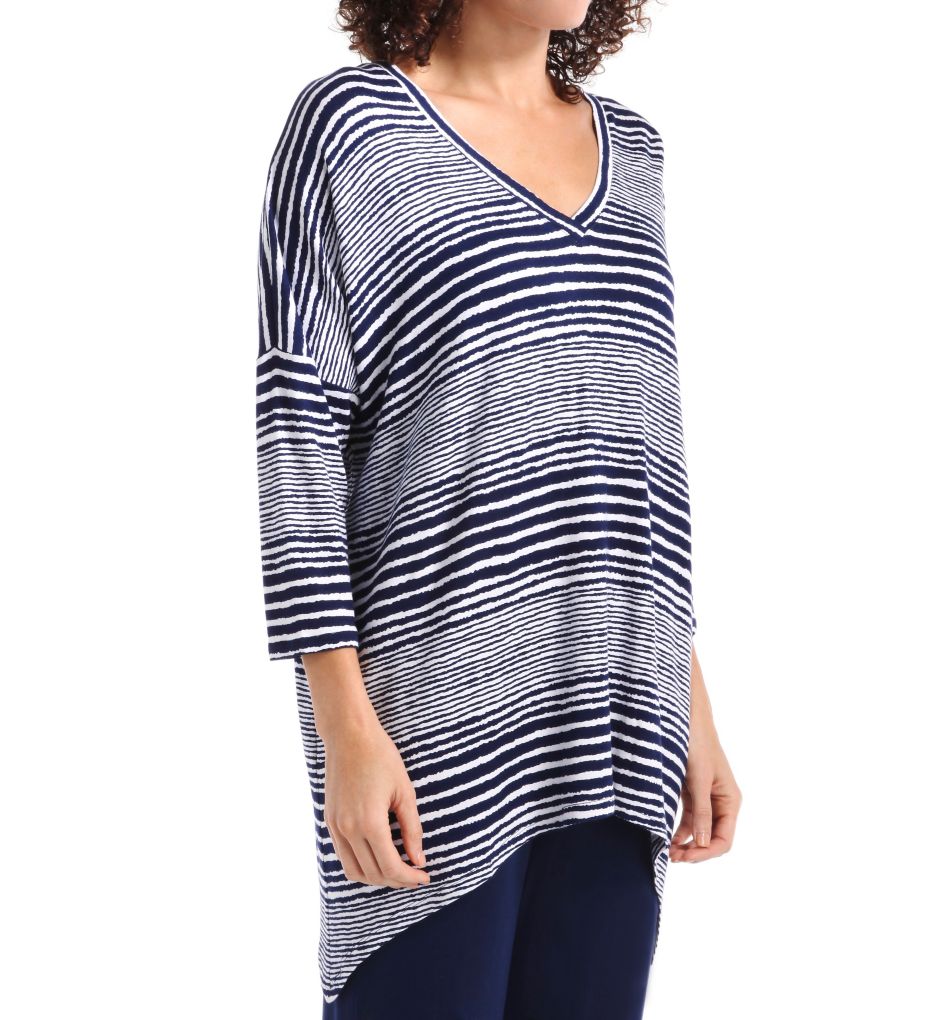 Escape 3/4 Sleeve French Terry Tunic Top-acs