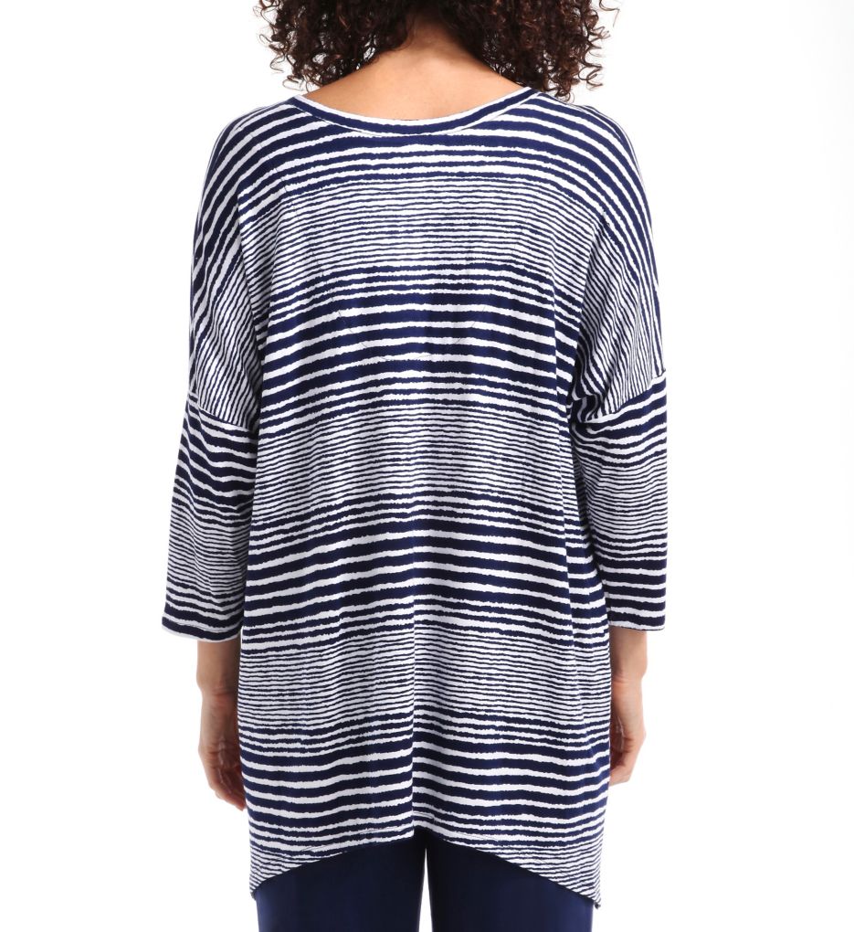 Escape 3/4 Sleeve French Terry Tunic Top-bs
