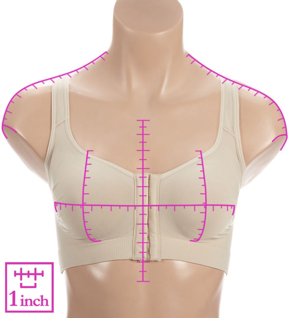 Soft Molded Cup Front Closure Low Compression Bra-ns7