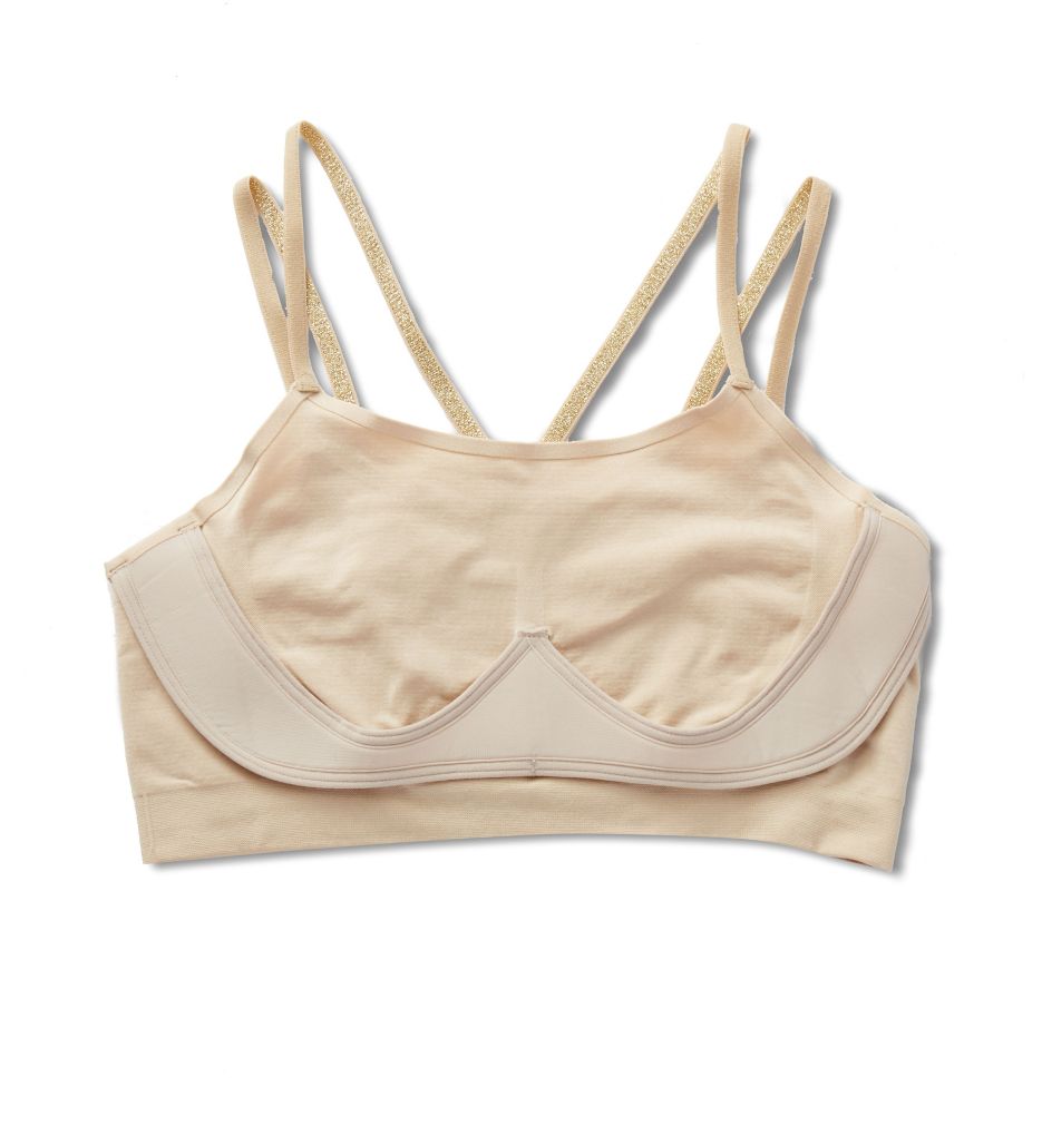 Two Layer Seamless Non-Wire Bra with Inner Support-cs1