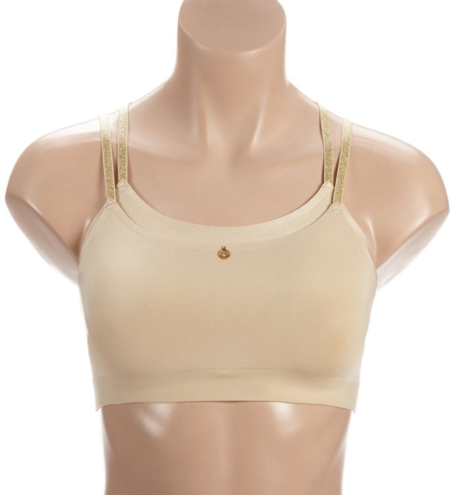 Two Layer Seamless Non-Wire Bra with Inner Support-fs