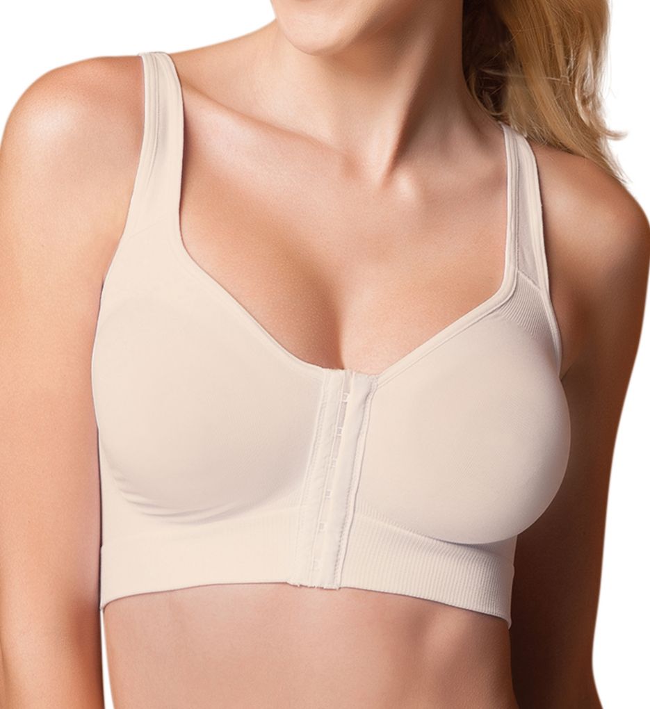 Post Surgery Front Close Racerback Leisure Bra-acs