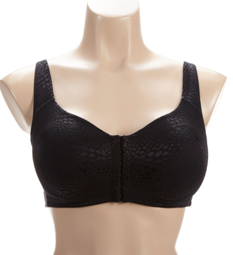 Front Close Softcup Bra with Animal Pattern-fs