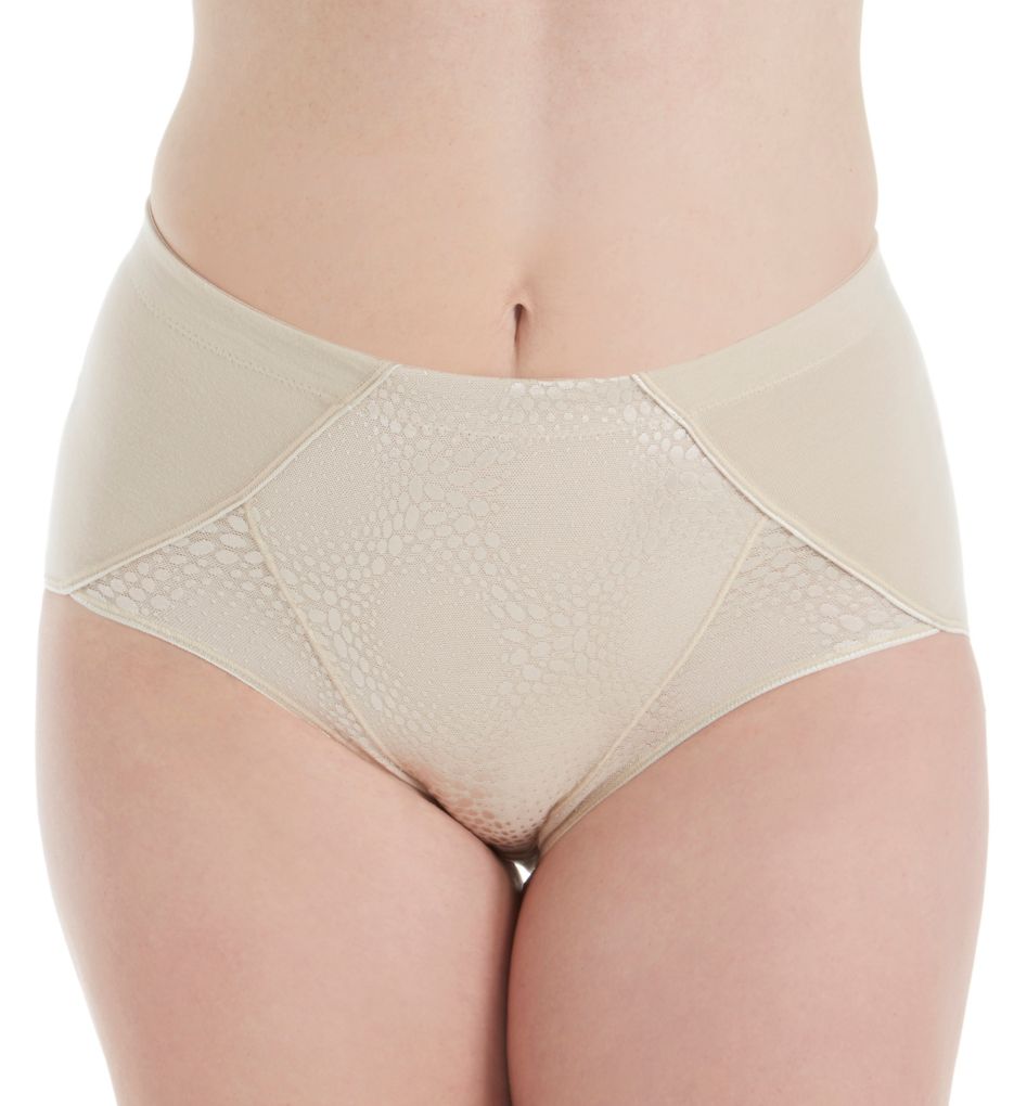 Firm Control Brief Panty with Animal Pattern-fs