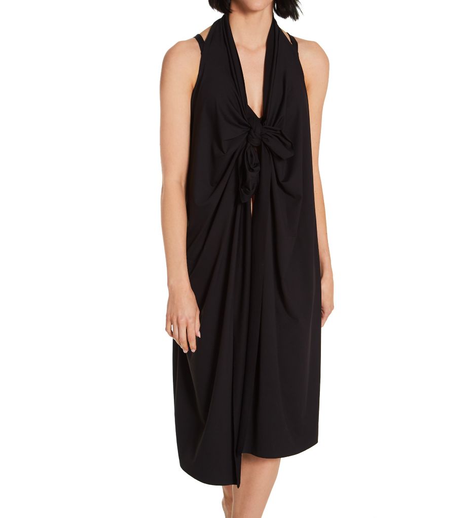 Antigel La Chiquissima Pareo Beach Cover-Up Black O/S  - Image 1