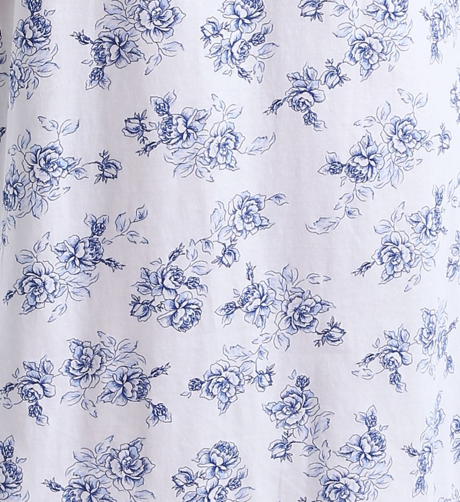 Flowery Short Sleeve Short Nightgown-cs2