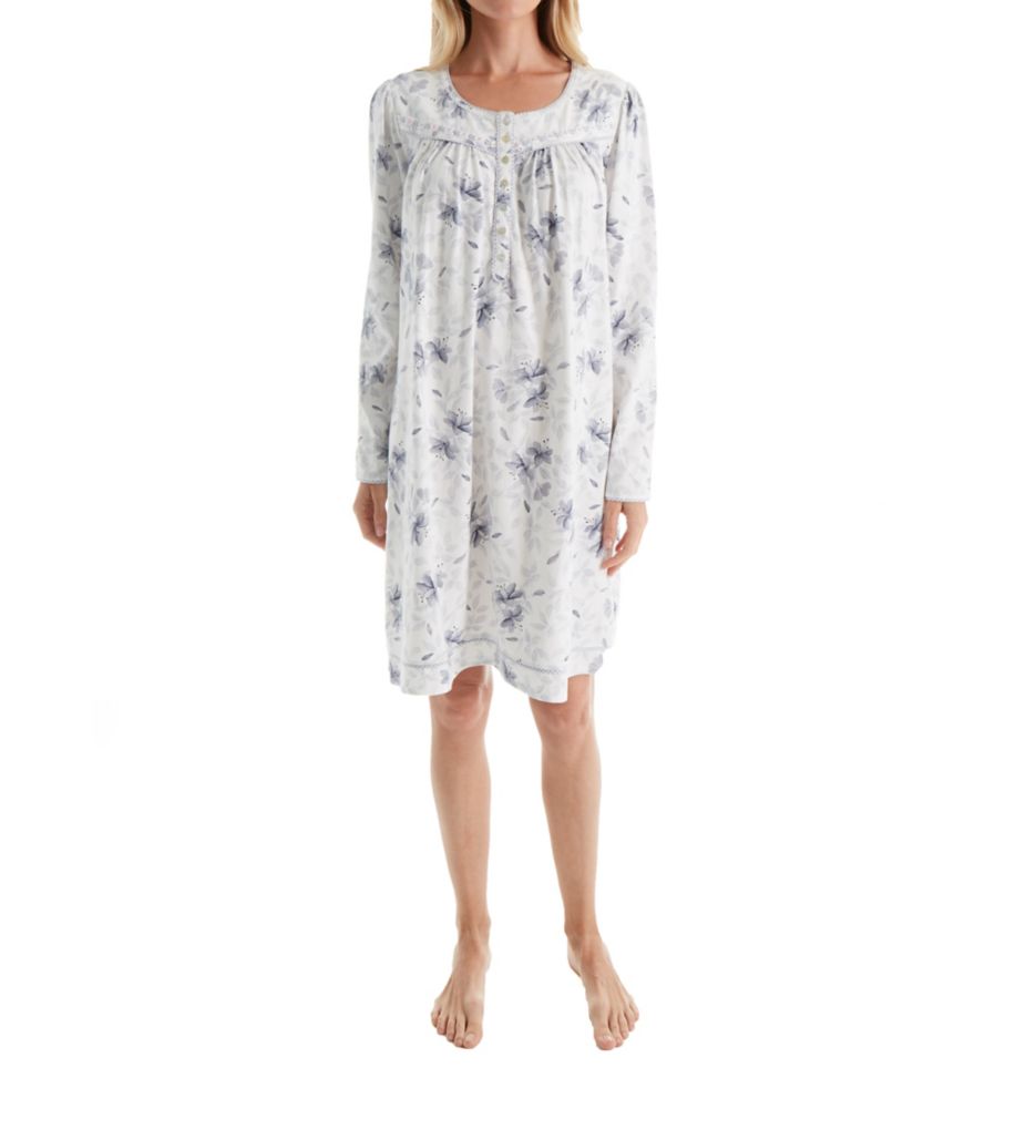 Serenity Long Sleeve Short Nightgown-fs