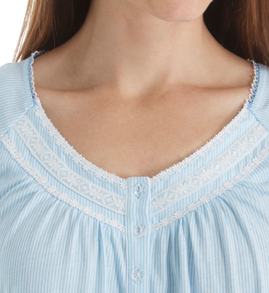 Cotton Jersey Short Sleeve Short Nightgown-cs1